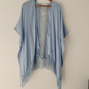 BCBGeneration Fringe Kimono Cardigan